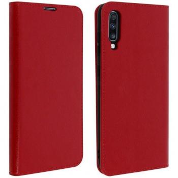 Funda Cartera de Cuero Rojo para Samsung Galaxy A70