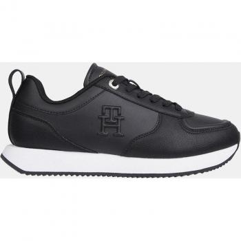 Eco-Conscious Black Sneakers with Logo Detail - EU36/US6