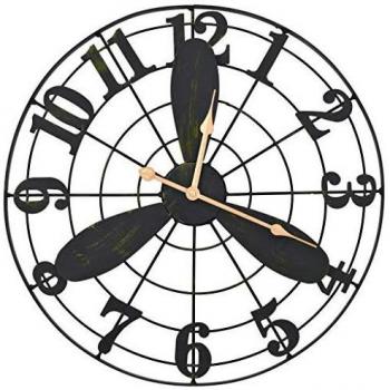 vidaXL Reloj Pared Jardín 46 cm Diseño Vintage Decoración Exterior Hogar Casa