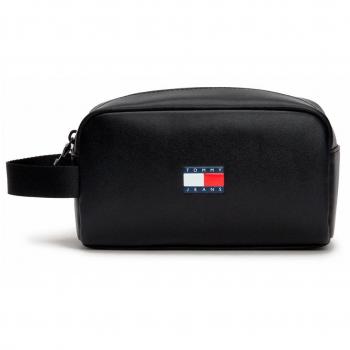 Neceser de piel Tommy Hilfiger Tjm Archive Washbag para hombre, color negro, talla única