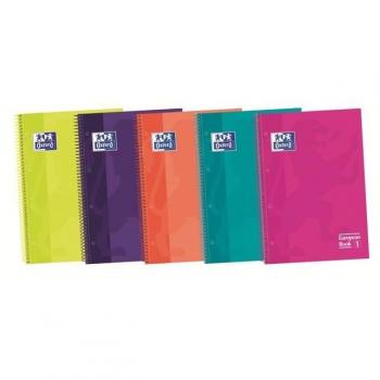 OXFORD CUADERNO EBOOK5 A5+ TAPA EXTRADURA 120 HOJAS 5X5 SOFT TOUCH SURTIDO 400075503