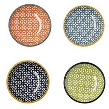 Plato Estándar Multicolor de Cerámica (Pack de 36 Unidades)