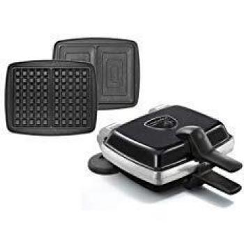 Gaufrier Croque Monsieur Lagrange Super 2 - 1000W - Negro - 2 Gofres y 2 Croques Monsieur con Placas de Aluminio Antiadhesivas