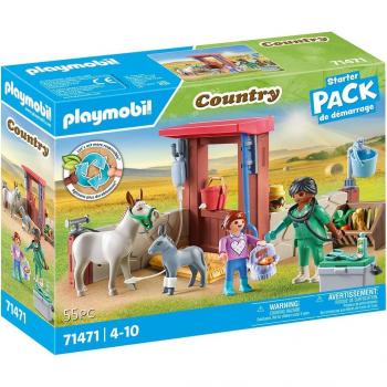 Playmobil - Veterinaria de Granja Country con Figuras y Accesorios