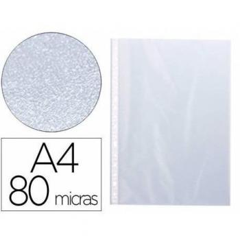Funda Multitaladro Q-Connect DIN A4 80 MC Cristal 10 uds