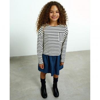Vestido mixto rayas Sfera