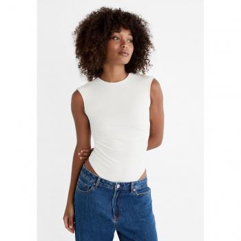 Ecru Open Back Bodysuit M