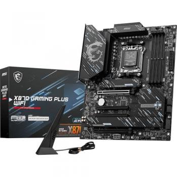 Placa Base MSI X870 Gaming Plus WiFi AM5 ATX DDR5 4xPCIe x16 3xM.2 4xSATA3 1xUSB4 1xUSB3.2 Gen2x