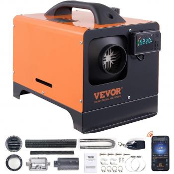 Vevor 12V 8kW All-in-One Diesel Air Heater with Bluetooth App and LCD Control for Indoor Car and RV Use