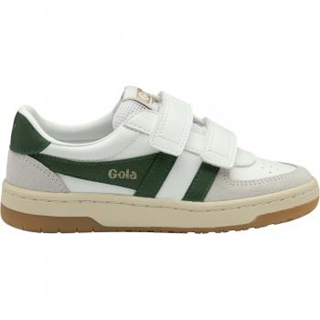 Gola Hawk White Strap Sneakers for Kids
