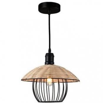 Lámpara Colgante Fundi E27 Ø300mm Negro - Diseño Variado