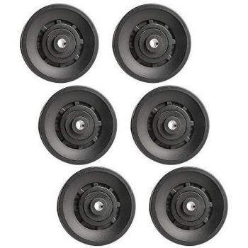 Topfinder 90mm Polea de Rodamiento Universal, 6Pcs Poleas Gimnasio, Rueda Universal para Maquina de Cables y Fitness Equipo, Parte de Puerta de Garaje