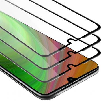 Pelicula Protectora de Pantalla 3x para Huawei P30 LITE - Transparente con Negro, Paquete de 3, Vidrio Templado, Cobertura Completa (Tempered), Compatible 3D, Dure