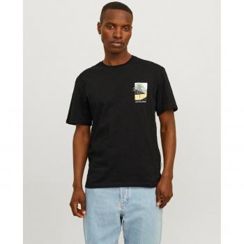 Jack & Jones Camiseta de Manga Corta Aruba Chest Emb con logo lateral