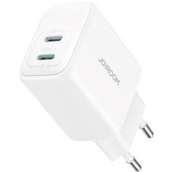 Cargador de Pared Joyroom 20W Doble USB-C Blanco con Tecnología de Carga Rápida PD/QC 3.0