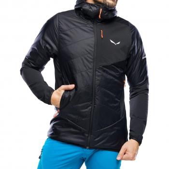 Salewa Ortles Hybrid TirolWool® Insulated Jacket for Men - Size 52/XL Black Out