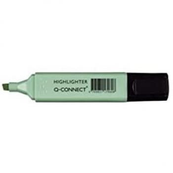 Rotulador q-connect fluorescente pastel azul punta biselada