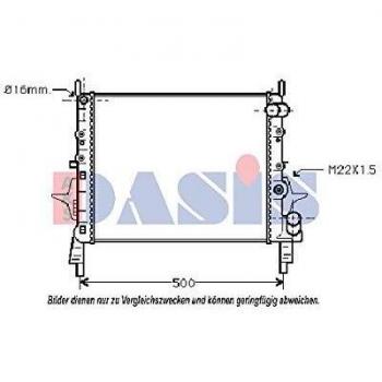 AKS Dasis 181010N Radiador, refrigeración del motor