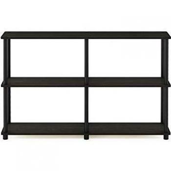 Furinno Toolless Shelves, Wood, Espresso/Black, one size