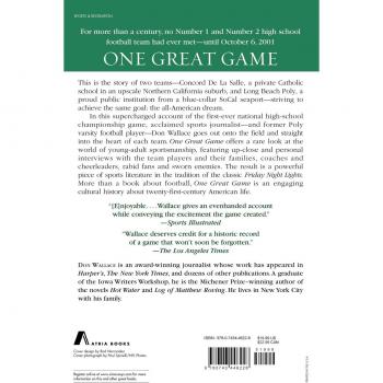One Great Game: The Ultimate High School Football Championship Paperback