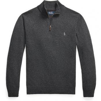 Polo Ralph Lauren Regular Fit Gray Troyer Pullover for Men, Size L