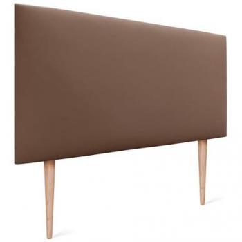 Cabecero Tapizado de Polipiel AQUALINE Liso 95x105cm con Patas - Arcilla para Camas 70/80/90
