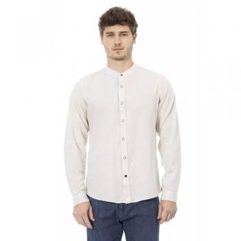 Baldinini Trend White Rayon Shirt - XXL