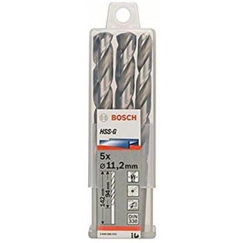 Bosch 2 608 585 531 - Pack de 5 brocas para metal HSS-G, DIN 338