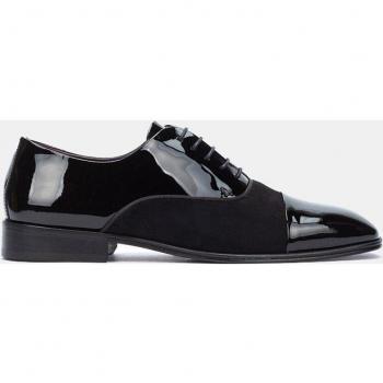 Zapatos de cordones de hombre Martinelli Charlestown en piel y ante negro