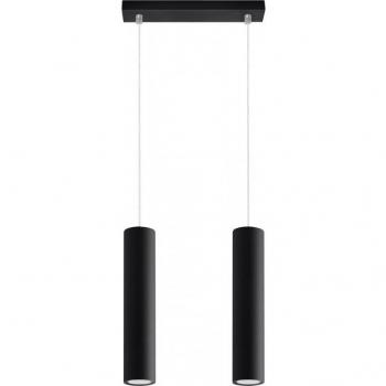 Lámpara Colgante LAGOS 2 Negro GU10 Acero Ocean Green LEDBOX Sollux Lighting
