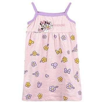 Vestido de Verano de Minnie Mouse Rosa Claro para Niños - Talla 36 Meses - Elaborado con Algodón 100% - Incluye Accesorio de Bandolera - Producto Original Diseñado en España