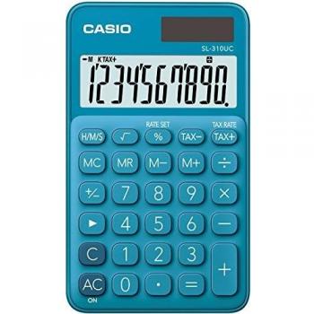 CASIO CALCULATRICE SL-310UC-BU, BLEU, 0.8 x 7 x 11.8 cm