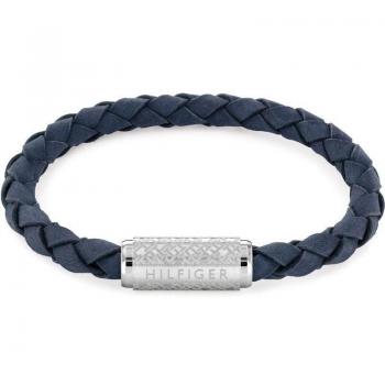 Tommy Hilfiger Exploded 2790480 Pulsera de Cuero Azul para Hombre