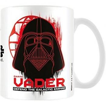 Star Wars Rogue Uno Darth Vader Taza de cerámica, Multicolor