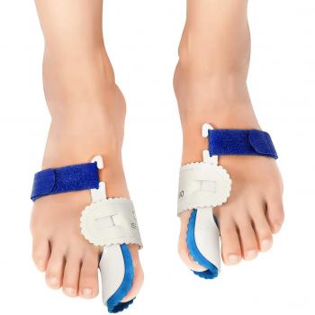 isermeo Corrector de Juanetes, Separador para Hallux Valgus Farmalastic Dedos Pie, Silicona Toe Separators, Bunion Corrector, Toe Protectores, 1 par para Uso Nocturno y diurno