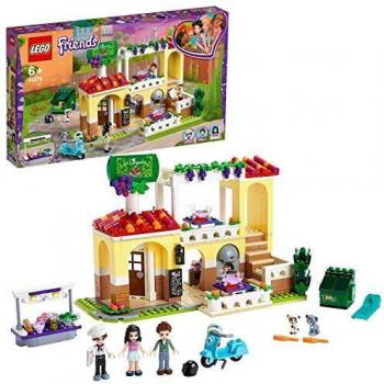 LEGO Friends - Restaurante de Heartlake City Nuevo juguete de construcción de Edificio con mini muñecas, incluye Scooter de juguete
