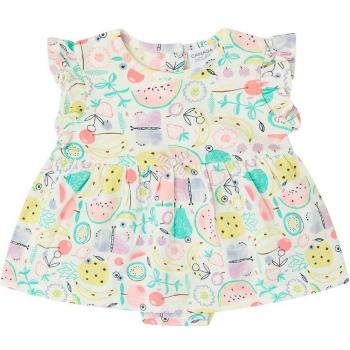 Vestido de bebé niña estampado con braguita a juego