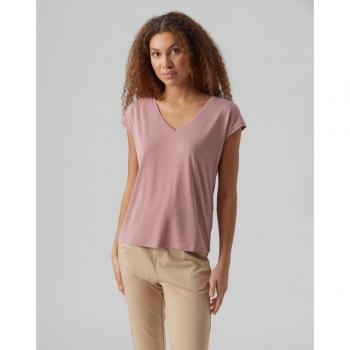 Vero Moda Women's Short Sleeve Recycled V-Neck T-Shirt