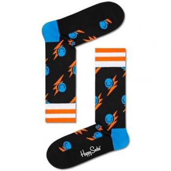 Calcetines Crew Sonrisa Flash Happy Socks - Talla 36-40 y 41-46, Estampado Original, Tejido Suave, Unisex