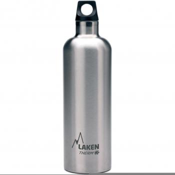 Laken Futura Botella Térmica de Acero Inoxidable 18/8 y Aislamiento de Vacío con Doble Pared, Plateado, 750 ml