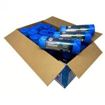 Bolsas de basura medianas 50 lts triple diamond con autocierre. caja 18 rollos