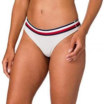 Tommy Hilfiger Thong Tanga, Ivory Heather, Large para Mujer