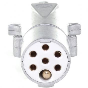 Conector Hella 8JA 003 832-001 - 7 polos, contacto a tornillo, metal, DIN/ISO 3731