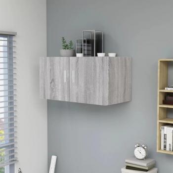 Mueble de pared gris Sonoma 80x39x40cm madera multicapa