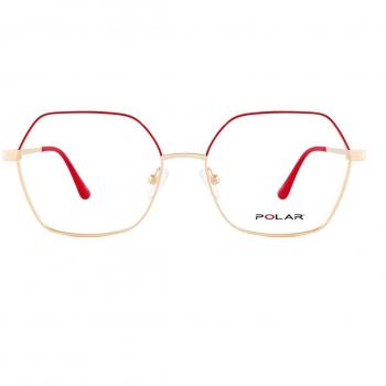 Polar 519 With Clip-On 22 Men's Eyeglasses Gold Size 54 - Blue Light Block Available