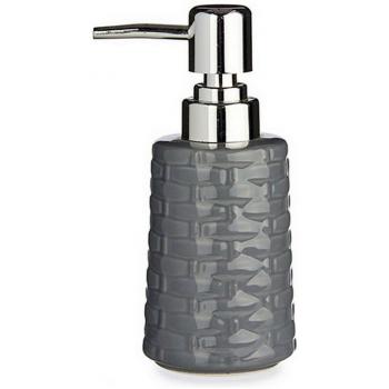 Dispensador de Jabón Cerámica Plateado Gris 6 Unidades (350 ml)
