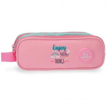 Roll Road Little Things Neceser de Viaje, 23 cm, 1.45 litros, Rosa