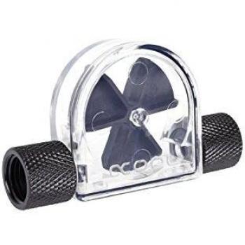Alphacool 17366 Eisfluegel flow indicator black G1/4 inner thread - plexi Water cooling Monitoring