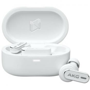 Auriculares AKG N5 Hybrid True Wireless con Cancelación de Ruido Adaptativa, 40h de Reproducción, Protección IP54, Bluetooth y USB-C - Blanco