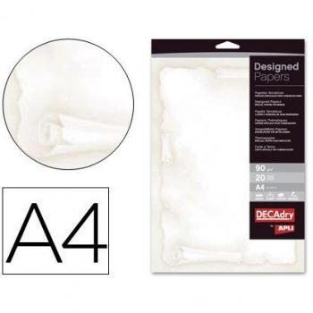 Papel tematico decadry line pergamino paquete de 20 hojas